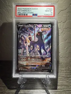 🔥PSA 10 Umbreon V TG22🔥Trainer Gallery Full Art Brilliant Stars Pokemon TCG - Image 1
