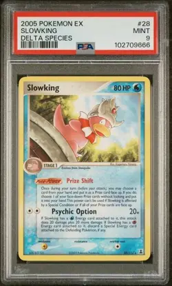 2005 POKEMON EX SLOWKING DELTA SPECIES #28 PSA 9 - Image 1