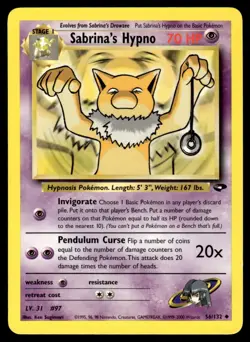 Sabrina’s Hypno #56 - Pokemon Gym Challenge - LP - Image 1