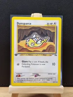 Pokemon TCG 2001 Neo Discovery 1st Edition Dunsparce 54/75 - Near Mint - Image 1