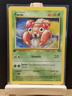 Pokemon TCG WOTC 1999 Jungle 1st Edition Paras 59/64 - Excellent - Image 1