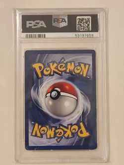 1999 POKEMON GAME 1ST ED-SHADOWLESS #8 MACHAMP-HOLO PSA 8 - Image 2