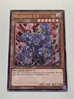 Maximum Six (UTR) LODT-EN097 EURO Ultimate Rare Yugioh Light of Destruction Mint - Image 1