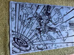 RBET Indiana Krebons Yggdrasil Materias Blue Playmat Mat YuGiOh Second Chance - Image 2