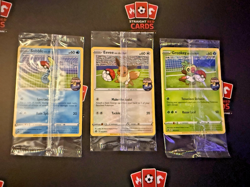 🔥 Pokemon Futsal Promo Set Sobble Eevee Grookey Sealed 3 Card Lot - Image 2