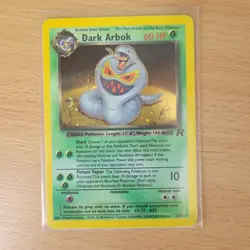 Pokemon Dark Arbok TCG Card Team Rocket 2/82 Holo Rare - Image 2