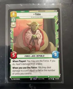 Star Wars Unlimited Yoda Unit 101/264 David Buisan 5/9/8 Card Stock - Image 1