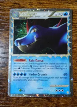 Feraligatr 108/123 Prime HGSS HeartGold SoulSilver Pokemon Card LP-PL - Image 1