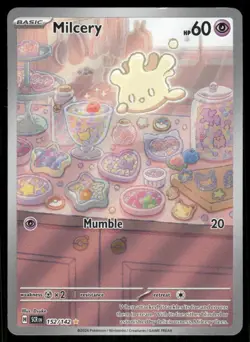 Pokemon Cards Milcery 152/142 Stellar Crown Illustration Rare NM - Image 1