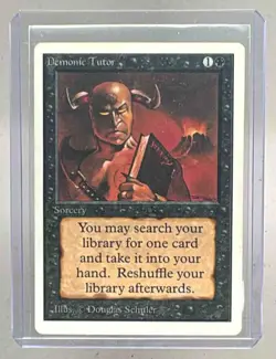 Demonic Tutor 1994 Magic: The Gathering Revised Edition - Image 1
