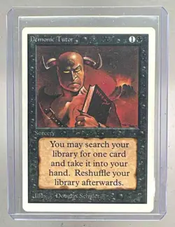 Demonic Tutor 1994 Magic: The Gathering Revised Edition - Image 2