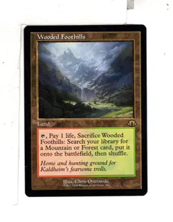 MTG SkeenAB Wooded Foothills RETRO FRAME from MH3. NM. - Image 1