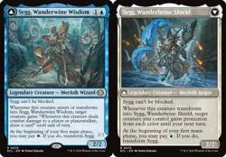 x1 Sygg, Wanderwine Wisdom // Sygg, Wanderbrine Shield - Foil R MTG Lorwyn Eclip - Image 1