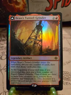 MTG Brass's Tunnel-Grinder The Lost Caverns of Ixalan Foil Rare NM - Image 1