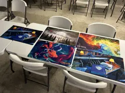 Magic The Gathering Large Lot Mixed Playmats 5x total. Free Shipping - Image 1