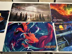 Magic The Gathering Large Lot Mixed Playmats 5x total. Free Shipping - Image 3