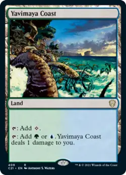 x1 Yavimaya Coast R MTG Commander 2021 M/NM, English - Image 1