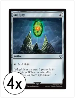 4x Sol Ring - 0356, Final Fantasy Commander, Magic, MTG NM - Image 1