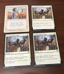 MTG Varioius Sets - 4x Swords to Plowshares - 3x NM/1x HP - Image 1