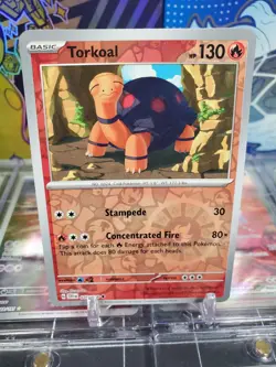 Torkoal 035/198 Reverse Holo Uncommon Pokemon TCG Scarlet & Violet Base Set - Image 1