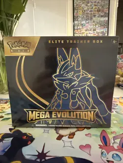 Pokemon TCG Mega Evolution Elite Trainer Box Lucario - Image 1