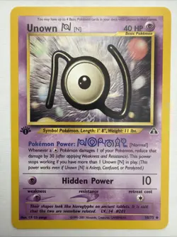 Neo Discovery #50/75 Unown [N] 1st Edition Pokemon 2001 LP - Image 1