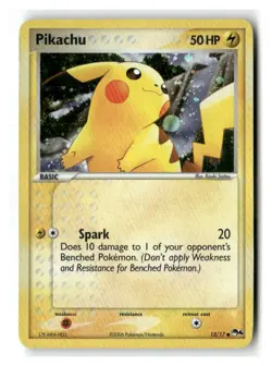 Pikachu 13/17 Common POP Series 4 Pokemon Holo Moderately Played - Image 1