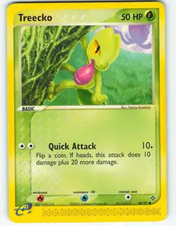 Treecko - 80/97 Dragon - Pokemon TCG - 2003 - Image 1