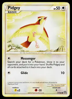 Pidgey 71/102 Common HGSS Triumphant Pokemon Lightly Played - Image 1