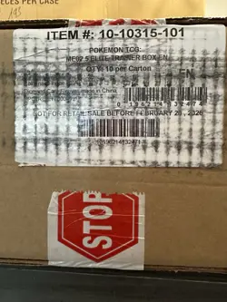 Pokemon tcg ascended heroes ETB Factory Sealed Case DAMAGED - Image 1