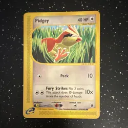 Pidgey 123/165 Expedition Base Set Common Regular 40 HP Pokemon TCG English - Image 1