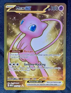 Pokemon TCG Mew ex 205/165 Full Art Hyper Rare Holo Sv: Scarlet & Violet 151 - Image 1