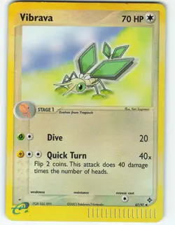 Vibrava - Reverse Holo - 47/97 Dragon - Pokemon TCG - 2003 - Image 1