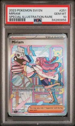 PSA 10 Miriam 251/198 Pokemon Scarlet Violet Base Set Special Illustration Rare - Image 1