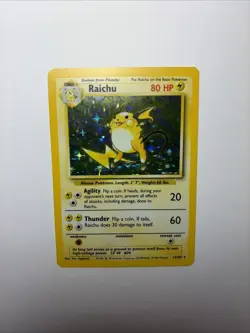 1999 Pokemon TCG Raichu Holo Ungraded #14/102 Mint/Near Mint - Image 1