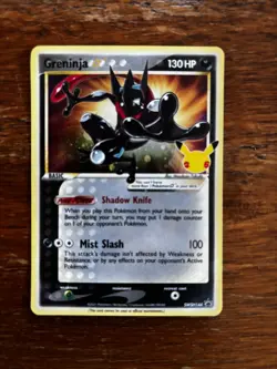 Pokemon TCG Greninja Gold Star SWSH144 25th Celebrations Promo LP - Image 1