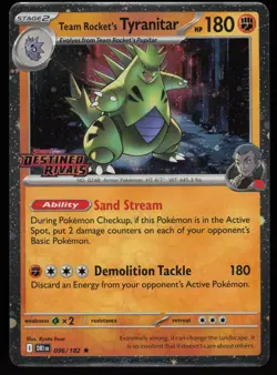 TEAM ROCKET'S TYRANITAR (PRERELEASE) 096/182 MISC CARDS & PRODUCTS POKEMON NM/M - Image 1