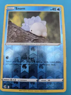 Pokemon TCG Snom 084/264 Fusion Strike Reverse Holo Common VG - Image 1