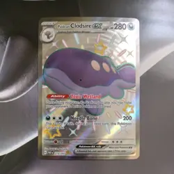 Pokemon TCG-Paldean Fates/Paldean Clodsire Ex 219/091 Shiny Ultra Rare Full Art - Image 1