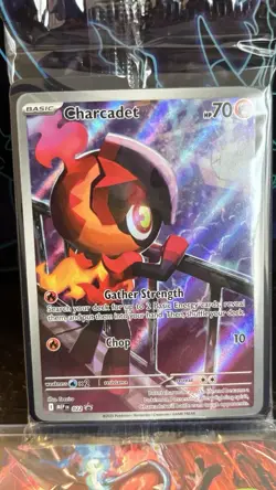 Pokemon Charcadet 022 Mega Evolution PROMO (SEALED) Full Art Holo NM - Image 2