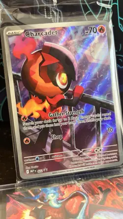 Pokemon Charcadet 022 Mega Evolution PROMO (SEALED) Full Art Holo NM - Image 3