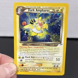 Pokemon TCG Dark Ampharos 1/105 Neo Destiny Holo Rare Unlimited - Image 4