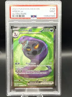 Arbok ex 185/165 (SV2a Pokemon 151) Ultra Rare Full Art – PSA 9 Mint - Image 1
