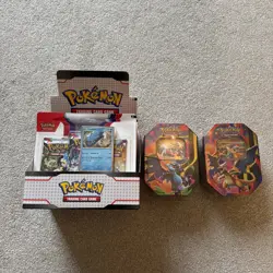 Pokemon TCG: Scarlet & Violet Base Blisters Full Case & 2 Charizard tins - Image 1