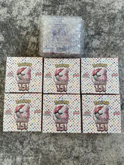 Pokemon TCG 151 Japanese Sealed Booster Box Set Mew 7 Boxes Available - Image 2
