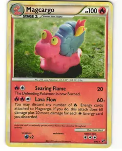 Magcargo Holo Pokemon TCG HGSS Undaunted 6/90 MP - Image 1