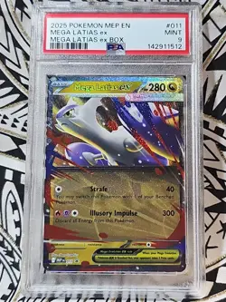 Mega Evolutions Latias ex BOX 2025 #011 PSA 9 MINT (512) Pokemon - Image 1