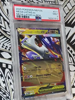 Mega Evolutions Latias ex BOX 2025 #011 PSA 9 MINT (512) Pokemon - Image 3