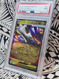 Mega Evolutions Latias ex BOX 2025 #011 PSA 9 MINT (512) Pokemon - Image 5