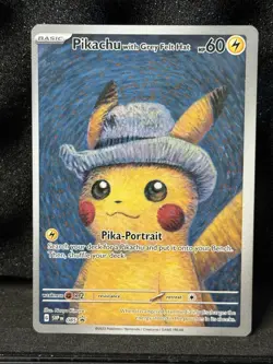 Pikachu With Grey Felt Hat #85 Pokemon Promo - Image 5